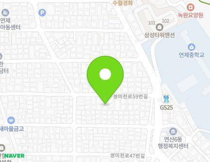 19 Ssangmicheon-ro 59beon-gil, Yeonje-gu, Busan, Republic of Korea Map