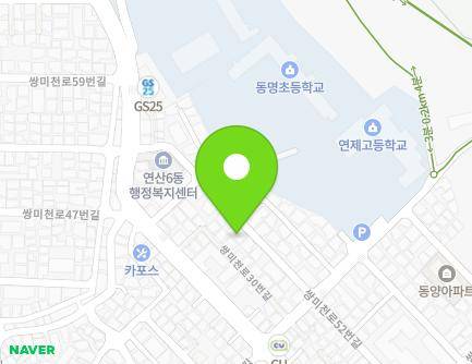 24 Ssangmicheon-ro 52beon-gil, Yeonje-gu, Busan, Republic of Korea Map