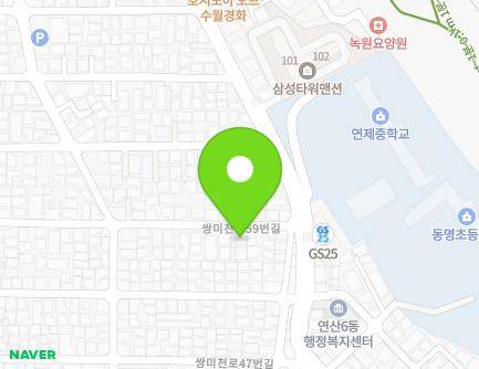 9 Ssangmicheon-ro 59beon-gil, Yeonje-gu, Busan, Republic of Korea Map