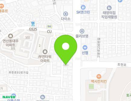 16-2 Gwajeong-ro 93beon-gil, Yeonje-gu, Busan, Republic of Korea Map