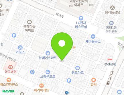 43 Jeoryeong-ro 13beon-gil, Yeongdo-gu, Busan, Republic of Korea Map