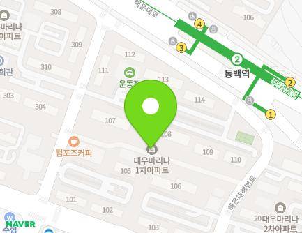 117 Haeundaehaebyeon-ro, Haeundae-gu, Busan, Republic of Korea Map