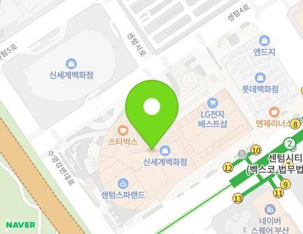 35 Centum nam-daero, Haeundae-gu, Busan, Republic of Korea Map