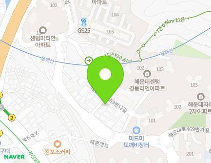 140-10 Haeun-daero 469beon-gil, Haeundae-gu, Busan, Republic of Korea Map