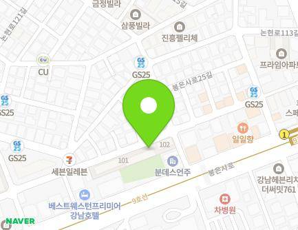 39 Nonhyeon-ro 111-gil, Gangnam-gu, Seoul, Republic of Korea Map