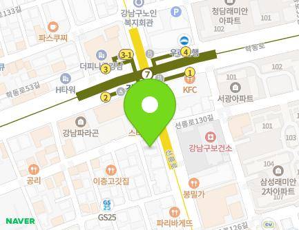 667 Seolleung-ro, Gangnam-gu, Seoul, Republic of Korea Map