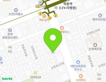19-4 Hakdong-ro 28-gil, Gangnam-gu, Seoul, Republic of Korea Map