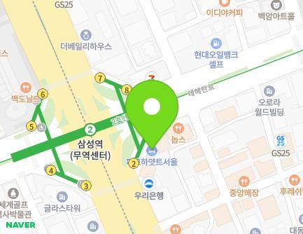 606 Teheran-ro, Gangnam-gu, Seoul, Republic of Korea Map