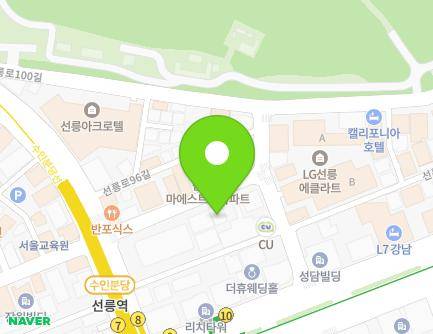 14 Seolleung-ro 94-gil, Gangnam-gu, Seoul, Republic of Korea Map