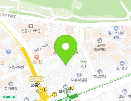 11 Seolleung-ro 92-gil, Gangnam-gu, Seoul, Republic of Korea Map