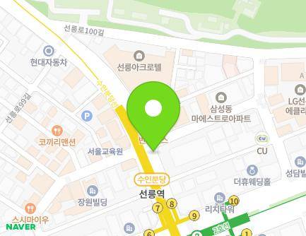 516-2 Seolleung-ro, Gangnam-gu, Seoul, Republic of Korea Map