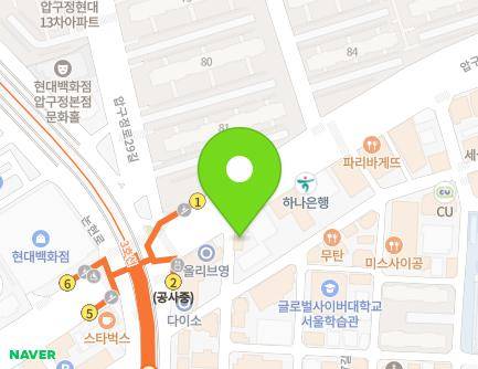 204 Apgujeong-ro, Gangnam-gu, Seoul, Republic of Korea Map