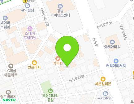5-15 Nonhyeon-ro 85-gil, Gangnam-gu, Seoul, Republic of Korea Map
