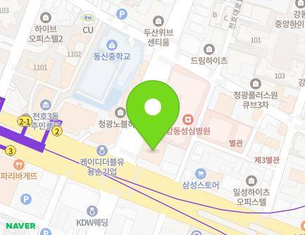 1107 Cheonho-daero, Gangdong-gu, Seoul, Republic of Korea Map