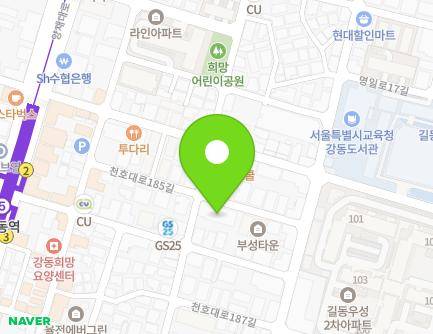 88 Cheonho-daero 185-gil, Gangdong-gu, Seoul, Republic of Korea Map