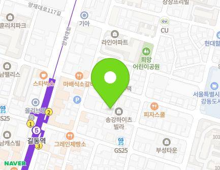 24-1 Yangjae-daero 116-gil, Gangdong-gu, Seoul, Republic of Korea Map