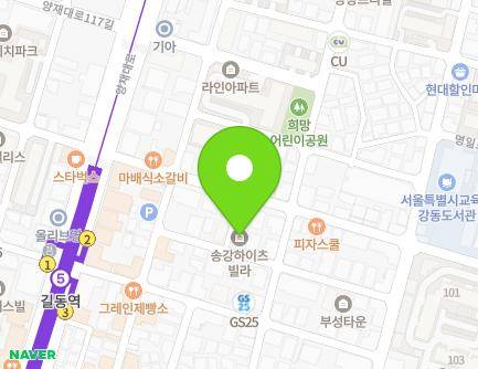 26-1 Yangjae-daero 116-gil, Gangdong-gu, Seoul, Republic of Korea Map