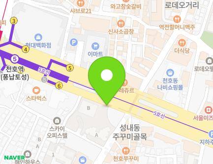 1026-1 Cheonho-daero, Gangdong-gu, Seoul, Republic of Korea Map