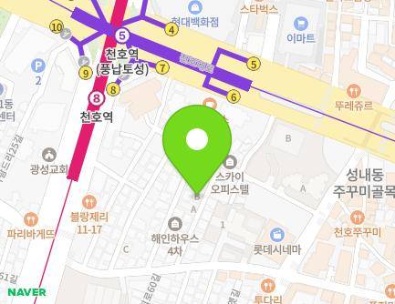 23-13 Olympic-ro 62-gil, Gangdong-gu, Seoul, Republic of Korea Map