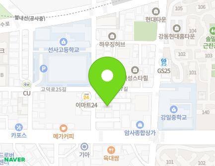 12-6 Godeok-ro 25-gil, Gangdong-gu, Seoul, Republic of Korea Map