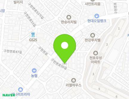 9 Gucheonmyeon-ro 50-gil, Gangdong-gu, Seoul, Republic of Korea Map