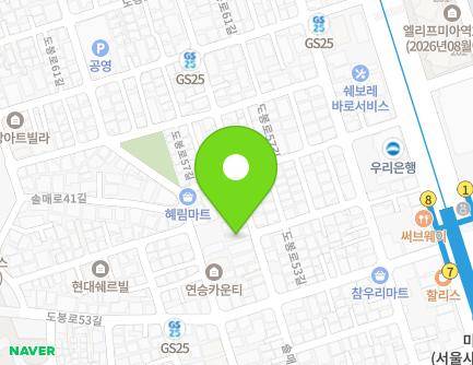 29 Solmae-ro 43-gil, Gangbuk-gu, Seoul, Republic of Korea Map