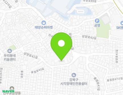 60 Samyang-ro 41-gil, Gangbuk-gu, Seoul, Republic of Korea Map