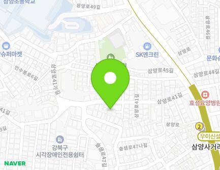 29 Samyang-ro 41-gil, Gangbuk-gu, Seoul, Republic of Korea Map