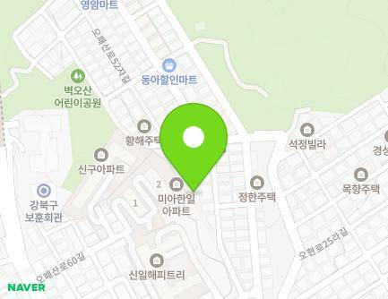 27-7 Opaesan-ro 52ba-gil, Gangbuk-gu, Seoul, Republic of Korea Map