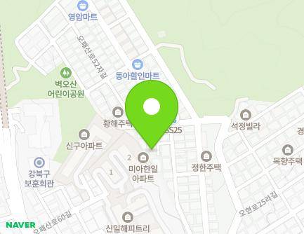 27-6 Opaesan-ro 52ba-gil, Gangbuk-gu, Seoul, Republic of Korea Map