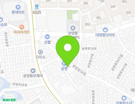 230-12 Samyang-ro, Gangbuk-gu, Seoul, Republic of Korea Map