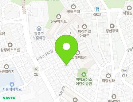 23-2 Opaesan-ro 58-gil, Gangbuk-gu, Seoul, Republic of Korea Map