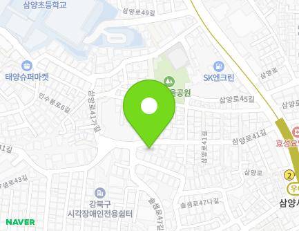 35 Samyang-ro 41-gil, Gangbuk-gu, Seoul, Republic of Korea Map