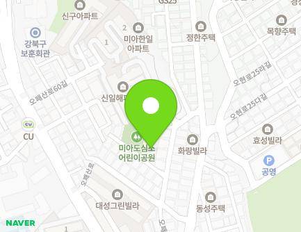 20-12 Opaesan-ro 52ma-gil, Gangbuk-gu, Seoul, Republic of Korea Map