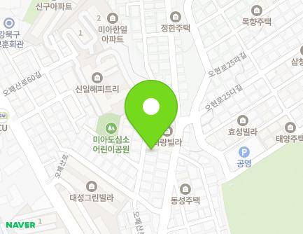 15 Opaesan-ro 52ma-gil, Gangbuk-gu, Seoul, Republic of Korea Map