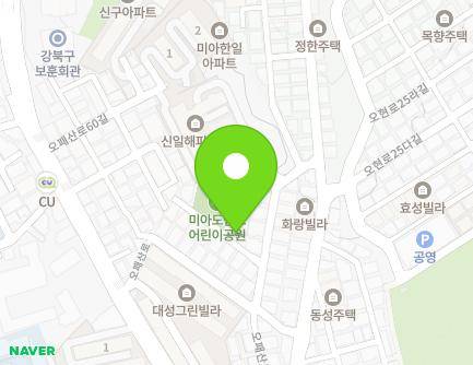 20-6 Opaesan-ro 52ma-gil, Gangbuk-gu, Seoul, Republic of Korea Map