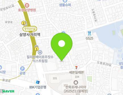 14-26 Samyang-ro 38-gil, Gangbuk-gu, Seoul, Republic of Korea Map