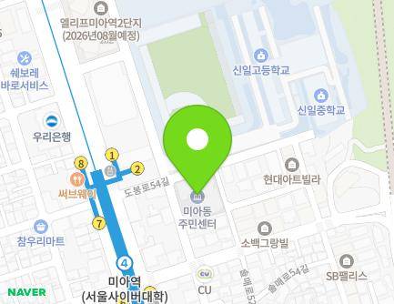 14 Solmae-ro 49-gil, Gangbuk-gu, Seoul, Republic of Korea Map