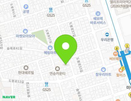 25 Solmae-ro 43-gil, Gangbuk-gu, Seoul, Republic of Korea Map