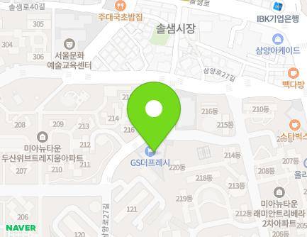 35-21 Samyang-ro 27-gil, Gangbuk-gu, Seoul, Republic of Korea Map