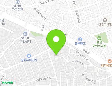 10-10 Solsaem-ro 60na-gil, Gangbuk-gu, Seoul, Republic of Korea Map