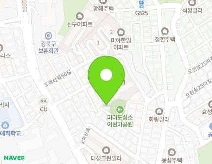 20-48 Opaesan-ro 52ma-gil, Gangbuk-gu, Seoul, Republic of Korea Map