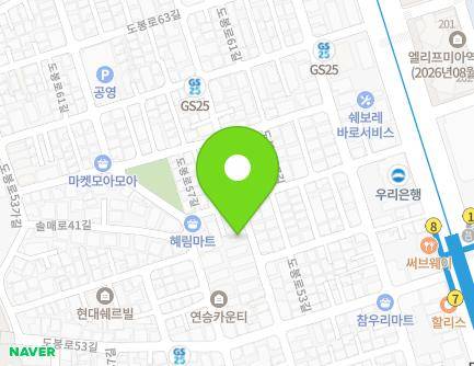 35 Solmae-ro 43-gil, Gangbuk-gu, Seoul, Republic of Korea Map