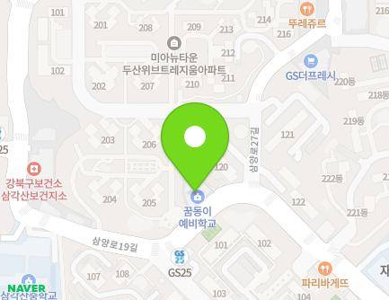 102 Samyang-ro 19-gil, Gangbuk-gu, Seoul, Republic of Korea Map