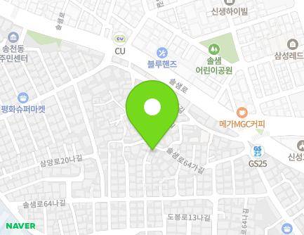 27 Solsaem-ro 64ga-gil, Gangbuk-gu, Seoul, Republic of Korea Map