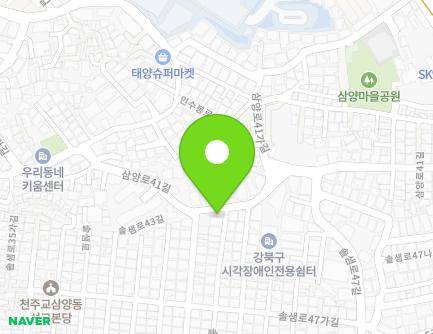 61 Samyang-ro 41-gil, Gangbuk-gu, Seoul, Republic of Korea Map