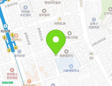 28-6 Dobong-ro 50-gil, Gangbuk-gu, Seoul, Republic of Korea Map