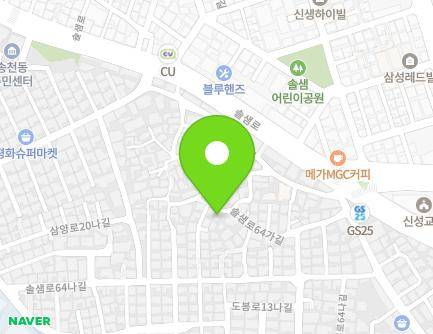 25-1 Solsaem-ro 64ga-gil, Gangbuk-gu, Seoul, Republic of Korea Map