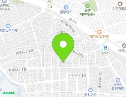 28-3 Solsaem-ro 64na-gil, Gangbuk-gu, Seoul, Republic of Korea Map