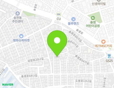 38-13 Solsaem-ro 64na-gil, Gangbuk-gu, Seoul, Republic of Korea Map